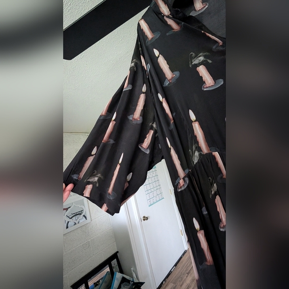 Samatha Pleet Morticia dress in candle sz 18 - Picture 5 of 10